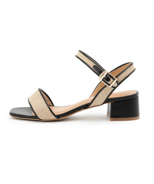 SOUP（スープ）の「◆リネンコンビサンダル（サンダル・レディース・ブラック/キャメル/ブラック系・40/35/30）」の8枚目の写真