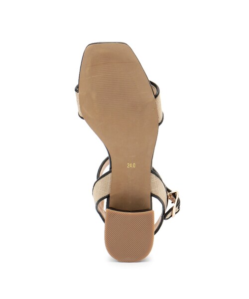 SOUP（スープ）の「◆リネンコンビサンダル（サンダル・レディース・ブラック/キャメル/ブラック系・40/35/30）」の7枚目の写真