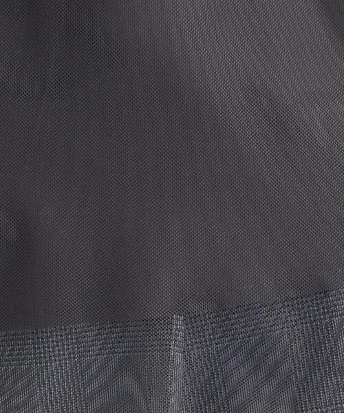 green label relaxing(グリーンレーベルリラクシング)の「CS チュール タック スタンド ネック ブラウス(シャツ/ブラウス・レディース・ダークグレー/モカ・FREE)」の5枚目の写真