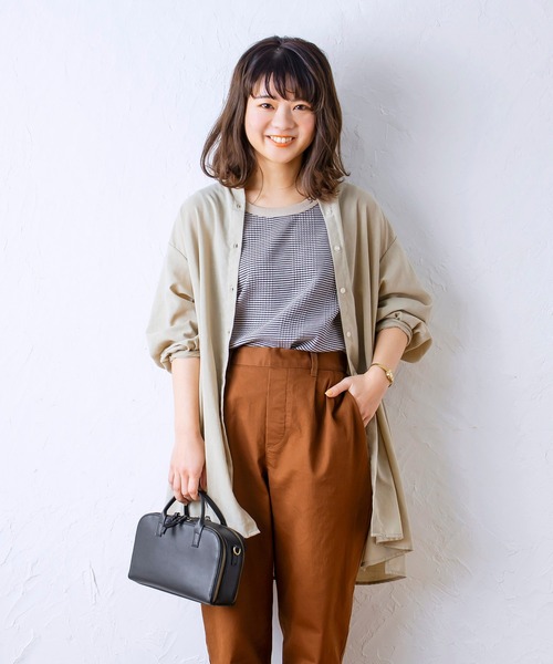 studio CLIP（スタディオクリップ）の「【追加予約受付中】《みんつく企画》お客様と作ったシワになりにくいイージーケアシャツ（シャツ/ブラウス・レディース・ベージュ/オフホワイト/ミント/ストライプ/チェック/その他3/その他5/その他4・MEDIUM/LARGE/X-LARGE/XXX-LARGE/XX-LARGE）」の3枚目の写真