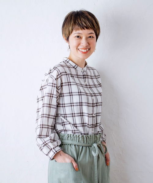 studio CLIP（スタディオクリップ）の「【追加予約受付中】《みんつく企画》お客様と作ったシワになりにくいイージーケアシャツ（シャツ/ブラウス・レディース・ベージュ/オフホワイト/ミント/ストライプ/チェック/その他3/その他5/その他4・MEDIUM/LARGE/X-LARGE/XXX-LARGE/XX-LARGE）」の8枚目の写真