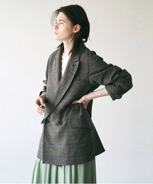 UNFIL | unfil アンフィル / geelong lambs-flannel double-breasted jacket ジーロンラムウールフランネル ダブルブレストテーラードジャケット セットアップ / WOFL-UW120(テーラードジャケット)