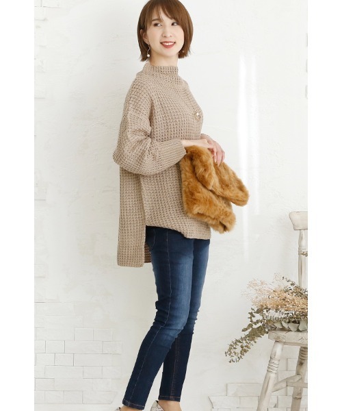 ElegChic（エレグシック）の「ハイウエストスキニーデニム（デニムパンツ・レディース・ネイビー/ブルー・L/4L/XL/XXL/M）」の11枚目の写真