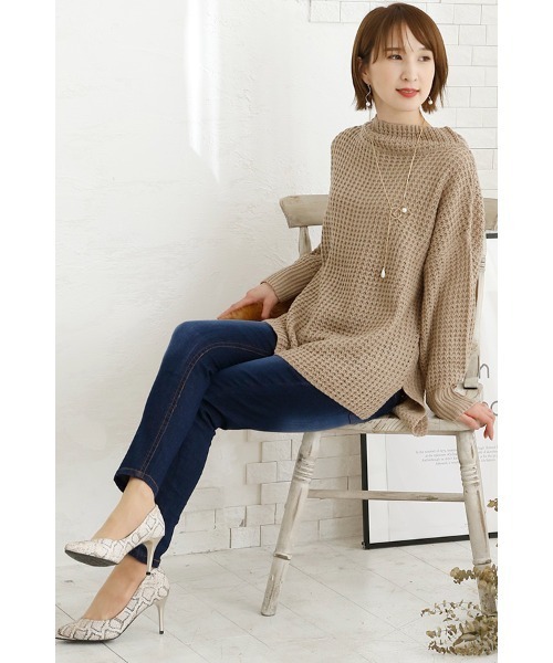 ElegChic（エレグシック）の「ハイウエストスキニーデニム（デニムパンツ・レディース・ネイビー/ブルー・L/4L/XL/XXL/M）」の14枚目の写真