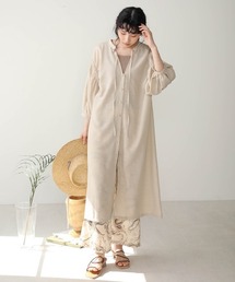 Bab | 【WEB限定】前後2way袖ギャザーワンピース(ワンピース)