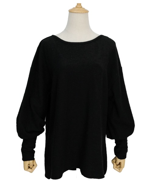 ＡＮＤＪ（アンドジェイ）の「背中開きTシャツチュニック（Tシャツ/カットソー・レディース・ブラック/カーキ/グレイッシュベージュ・M）」の22枚目の写真