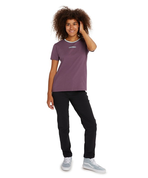 BURTON（バートン）の「オーガニックコットン 半袖 ロゴ Tシャツ（Tシャツ/カットソー・レディース・パープル/ブラック・S/XS/M）」の7枚目の写真