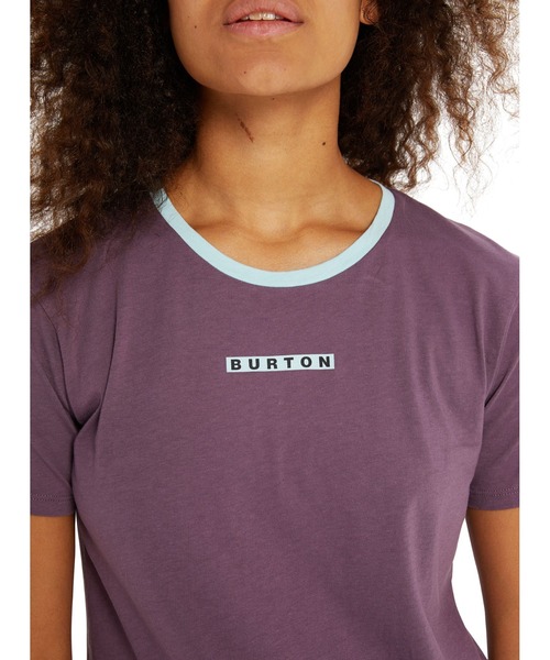 BURTON（バートン）の「オーガニックコットン 半袖 ロゴ Tシャツ（Tシャツ/カットソー・レディース・パープル/ブラック・S/XS/M）」の10枚目の写真