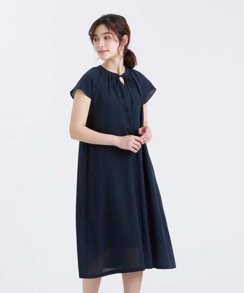 セール Philosophy マッキントッシュ フロントリボンリネンワンピース ワンピース ワンピース Mackintosh ワンピース ドレス Philosophy マッキントッシュ フィロソフィー のファッション