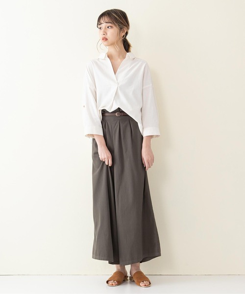 fort point(フォーポイント)の「【C-FORT POINT】コットンリネン シャツブラウス(シャツ/ブラウス・レディース・ベージュ/ダークベージュ・MEDIUM/LARGE)」の17枚目の写真