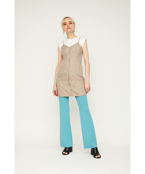 SLY（スライ）の「LINEN TWEED MINI OP リネン ツイード ミニ