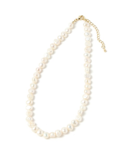 GLOBAL WORK（グローバルワーク）の「淡水パール2連ネックレス/947879（ネックレス・レディース・ゴールド/ライトグレー・FREE）」の9枚目の写真