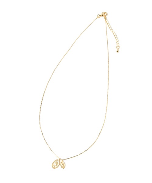 GLOBAL WORK（グローバルワーク）の「淡水パール2連ネックレス/947879（ネックレス・レディース・ゴールド/ライトグレー・FREE）」の10枚目の写真