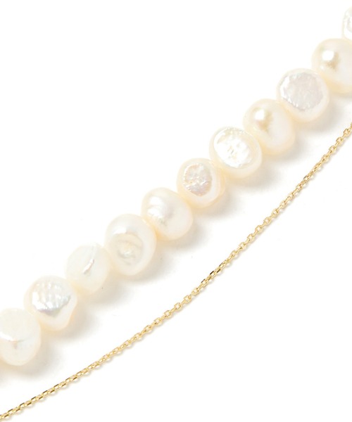 GLOBAL WORK（グローバルワーク）の「淡水パール2連ネックレス/947879（ネックレス・レディース・ゴールド/ライトグレー・FREE）」の14枚目の写真