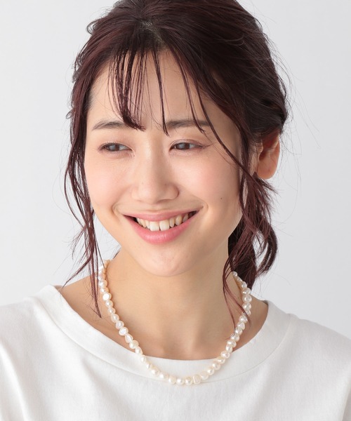 GLOBAL WORK（グローバルワーク）の「淡水パール2連ネックレス/947879（ネックレス・レディース・ゴールド/ライトグレー・FREE）」の4枚目の写真