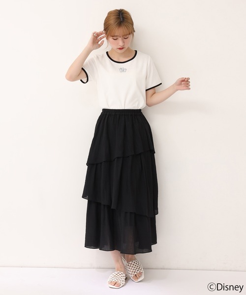 one after another NICE CLAUP（ワンアフターアナザーナイスクラップ）の「101匹わんちゃん/配色チビTシャツ（Tシャツ/カットソー・レディース・ホワイト系その他/ブラック/ブラック系その他/オフホワイト・FREE）」の17枚目の写真