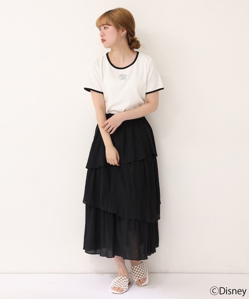 one after another NICE CLAUP（ワンアフターアナザーナイスクラップ）の「101匹わんちゃん/配色チビTシャツ（Tシャツ/カットソー・レディース・ホワイト系その他/ブラック/ブラック系その他/オフホワイト・FREE）」の18枚目の写真