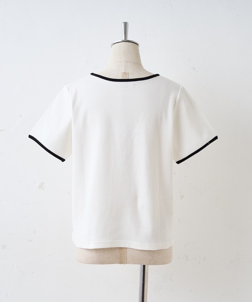 one after another NICE CLAUP（ワンアフターアナザーナイスクラップ）の「101匹わんちゃん/配色チビTシャツ（Tシャツ/カットソー・レディース・ホワイト系その他/ブラック/ブラック系その他/オフホワイト・FREE）」の21枚目の写真