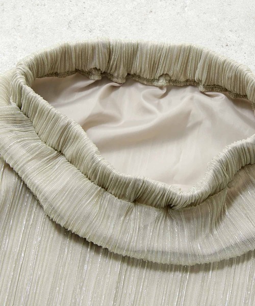 Chillfar（チルファー）の「シアープリーツスカート（スカート・レディース・シルバー/アイボリー・FREE）」の18枚目の写真