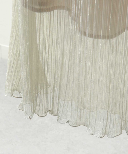 Chillfar（チルファー）の「シアープリーツスカート（スカート・レディース・シルバー/アイボリー・FREE）」の19枚目の写真