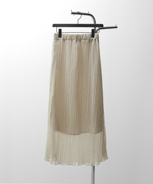 Chillfar（チルファー）の「シアープリーツスカート（スカート・レディース・シルバー/アイボリー・FREE）」の22枚目の写真