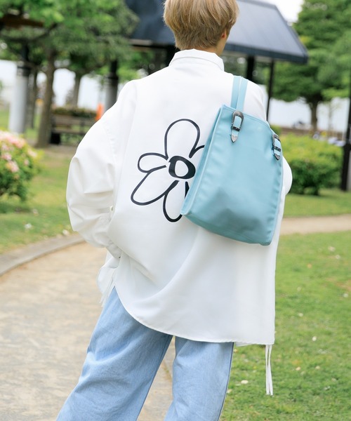 Adoon plain（アドーンプレーン）の「【Adoon plain】バックルベルトクリアバッグ（トートバッグ・メンズ・クリア/ブラック/ライトブルー・FREE）」の15枚目の写真