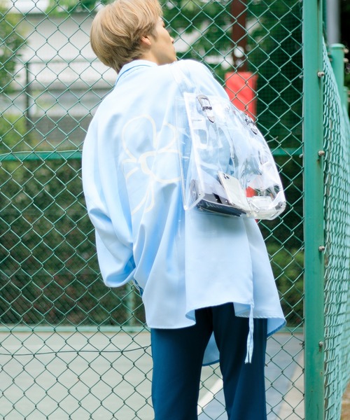 Adoon plain（アドーンプレーン）の「【Adoon plain】バックルベルトクリアバッグ（トートバッグ・メンズ・クリア/ブラック/ライトブルー・FREE）」の19枚目の写真