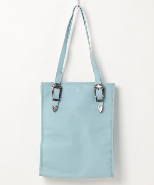 Adoon plain（アドーンプレーン）の「【Adoon plain】バックルベルトクリアバッグ（トートバッグ・メンズ・クリア/ブラック/ライトブルー・FREE）」の22枚目の写真