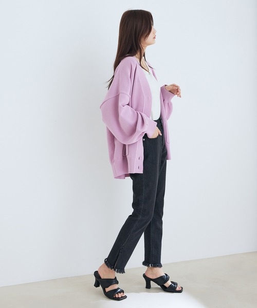 【WEB限定】スリットスキニーパンツ