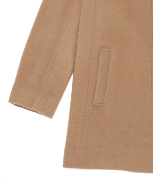 Ray BEAMS(レイビームス)の「Ray BEAMS / ビーバー カルゼ ノーカラーコート(その他アウター・レディース・カーキ/ネイビー・1/0)」の18枚目の写真