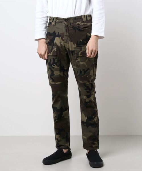 AVIREX（アヴィレックス）の「AVIREX/アヴィレックス/アンチフォーリング 8ポケットパンツ/Antifouling 8PocketPants（カーゴパンツ・メンズ・ブラック/ブラウン/オリーブ/カモフラージュ・MEDIUM/X-LARGE/LARGE/SMALL）」の4枚目の写真