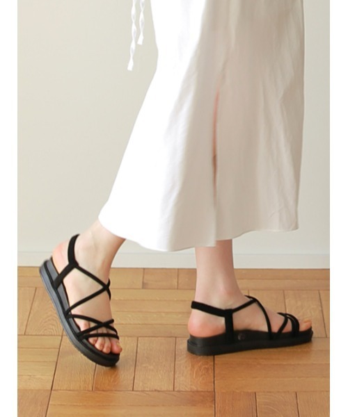 AMAIL（アマイル）の「タイプラットフォームサンダル（サンダル・レディース・ブラック/ブラウン/ベージュ・S/M/L）」の2枚目の写真