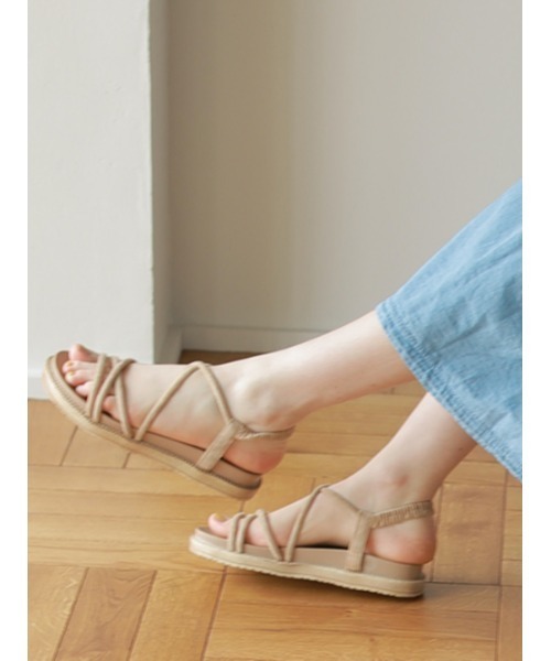 AMAIL（アマイル）の「タイプラットフォームサンダル（サンダル・レディース・ブラック/ブラウン/ベージュ・S/M/L）」の4枚目の写真