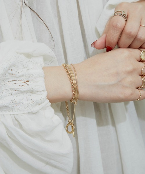 Libra Cue(リブラ キュー)の「マルチwayスネークチェーンネックレス(ネックレス・レディース・シルバー/ゴールド・FREE)」の7枚目の写真