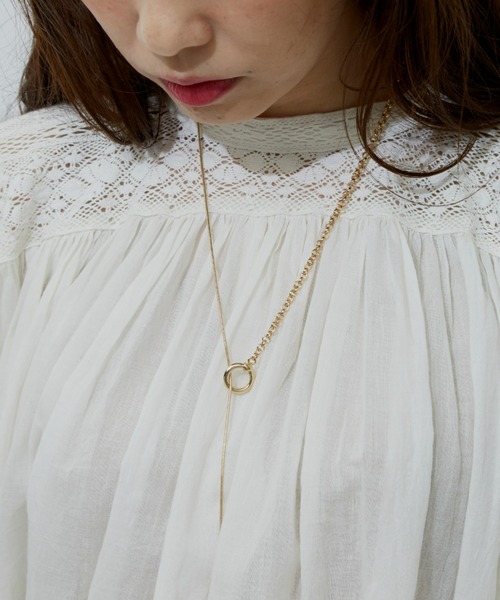 Libra Cue(リブラ キュー)の「マルチwayスネークチェーンネックレス(ネックレス・レディース・シルバー/ゴールド・FREE)」の4枚目の写真