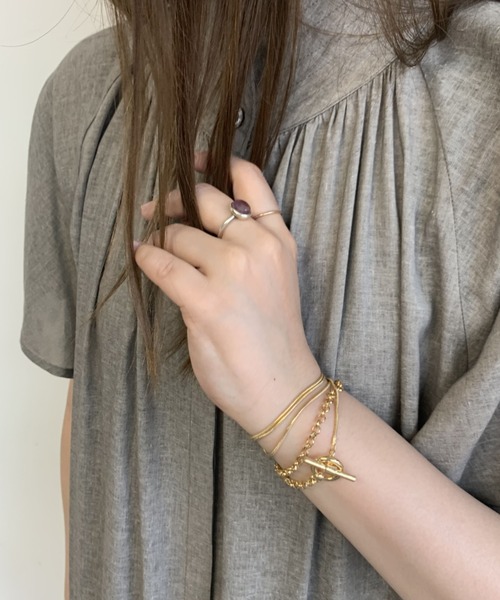 Libra Cue(リブラ キュー)の「マルチwayスネークチェーンネックレス(ネックレス・レディース・シルバー/ゴールド・FREE)」の10枚目の写真