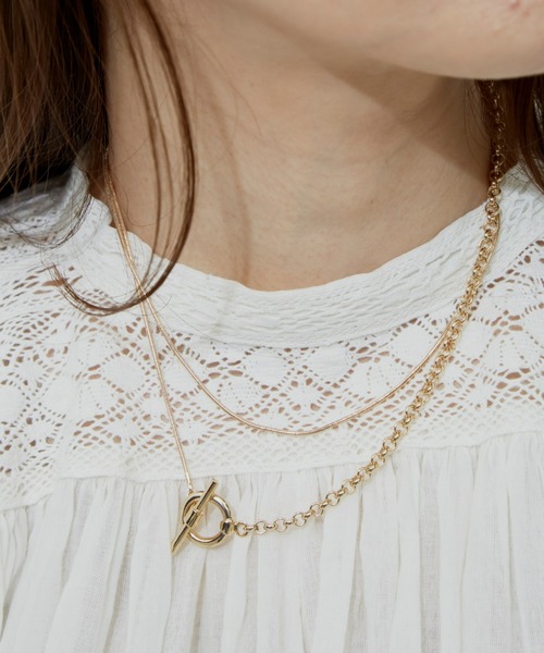 Libra Cue(リブラ キュー)の「マルチwayスネークチェーンネックレス(ネックレス・レディース・シルバー/ゴールド・FREE)」の15枚目の写真