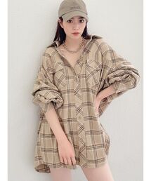 GYDA | ドルマンBIGチェックシャツ(シャツ/ブラウス)