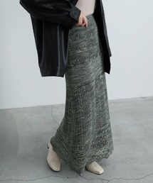 select MOCA | 2021 AW ランダム編みニットタイトスカート(スカート)