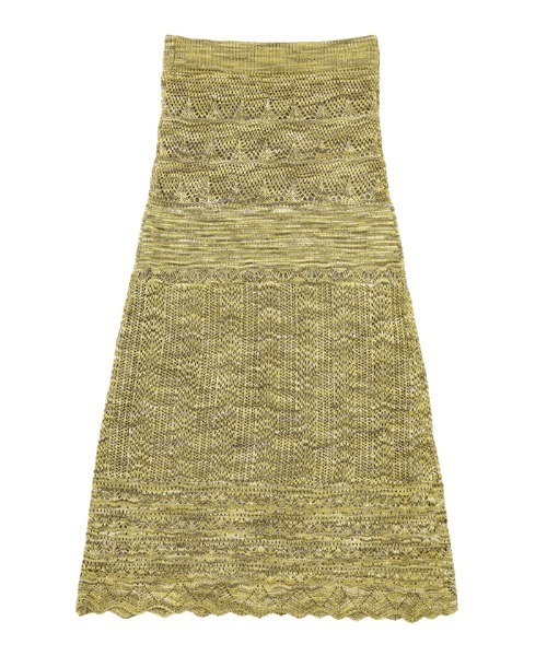 select MOCA(セレクトモカ)の「2021 AW ランダム編みニットタイトスカート(スカート・レディース・ネイビー/グレー/ライトグリーン・FREE)」の8枚目の写真