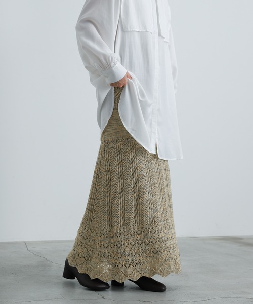 select MOCA(セレクトモカ)の「2021 AW ランダム編みニットタイトスカート(スカート・レディース・ネイビー/グレー/ライトグリーン・FREE)」の20枚目の写真