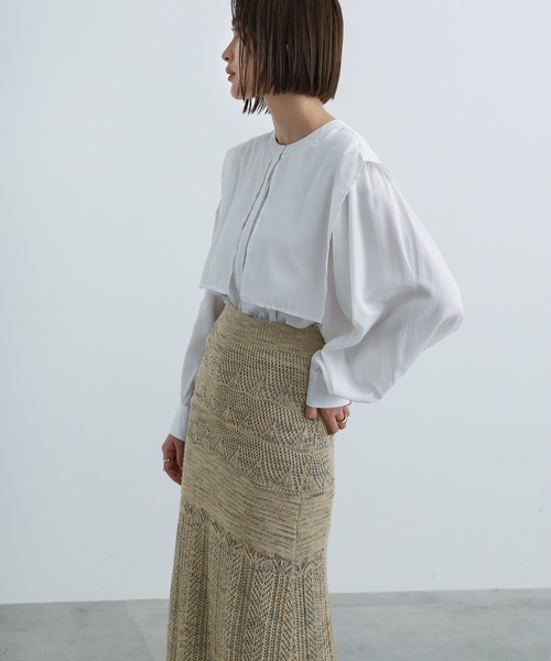 select MOCA(セレクトモカ)の「2021 AW ランダム編みニットタイトスカート(スカート・レディース・ネイビー/グレー/ライトグリーン・FREE)」の18枚目の写真