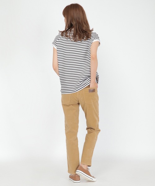 Wrangler（ラングラー）の「Wrangler コーデュロイテーパードパンツ（その他パンツ・レディース・チャコールグレー/ベージュ・M/L）」の14枚目の写真