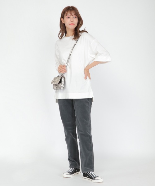 Wrangler（ラングラー）の「Wrangler コーデュロイテーパードパンツ（その他パンツ・レディース・チャコールグレー/ベージュ・M/L）」の12枚目の写真