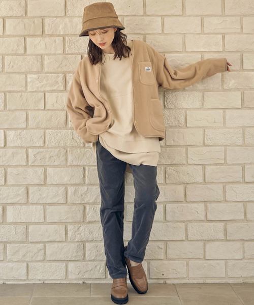 Wrangler（ラングラー）の「Wrangler コーデュロイテーパードパンツ（その他パンツ・レディース・チャコールグレー/ベージュ・M/L）」の18枚目の写真