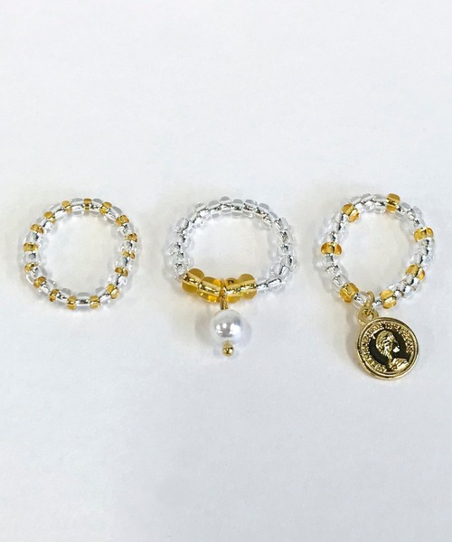 WEGO（ウィゴー）の「WEGO /【3点セット】ビーズモチーフリング（リング・レディース・その他4/その他3/その他1/その他2・FREE）」の20枚目の写真