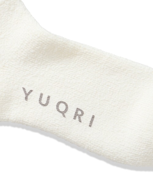 YUQRI(ユクリ)の「【YUQRI】comfy pile double rib(ソックス/靴下・メンズ・ホワイト/ブラック/グレー・25-27CM/22-24cm)」の4枚目の写真