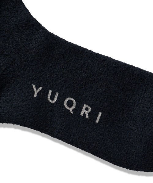 YUQRI(ユクリ)の「【YUQRI】comfy pile double rib(ソックス/靴下・メンズ・ホワイト/ブラック/グレー・25-27CM/22-24cm)」の6枚目の写真