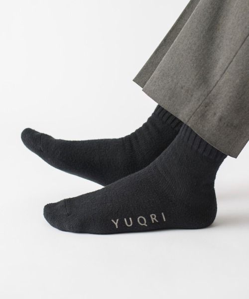 YUQRI(ユクリ)の「【YUQRI】comfy pile double rib(ソックス/靴下・メンズ・ホワイト/ブラック/グレー・25-27CM/22-24cm)」の16枚目の写真