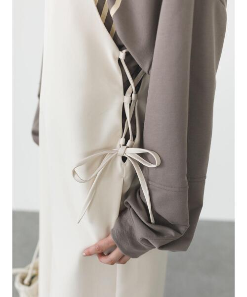 SLURR(スラ―)の「サイドレースアップサロペット(サロペット/オーバーオール・レディース・ブラック/チョコ/その他8・FREE)」の22枚目の写真